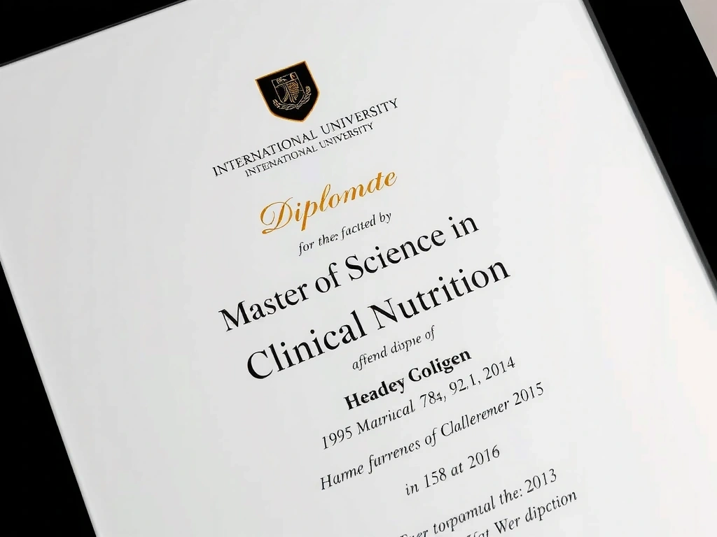 Master of Science in Clinical Nutrition Diploma